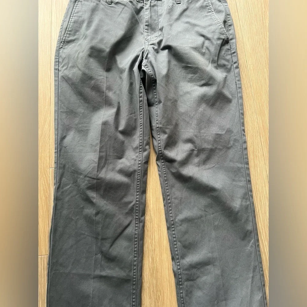 Bonobos Pants Mens 33 X 30 Gray Slim Fit Chino Flat Front Casual